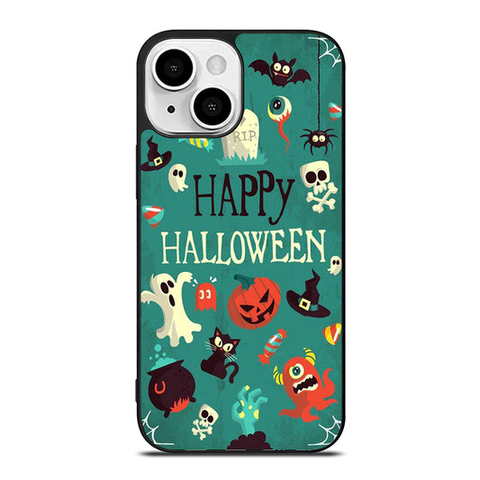 Happy Halloween Pumpkin Collage iPhone 13 Mini Case
