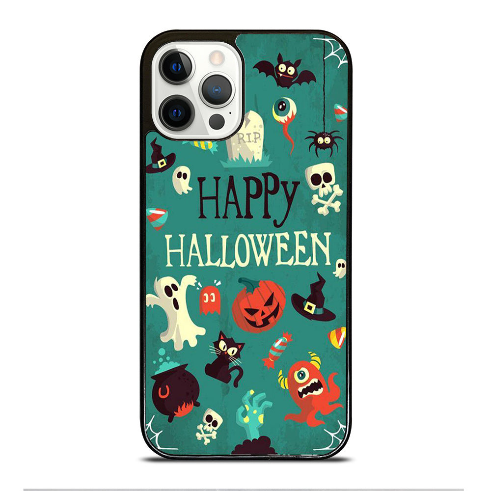 Happy Halloween Pumpkin Collage iPhone 12 Pro Case