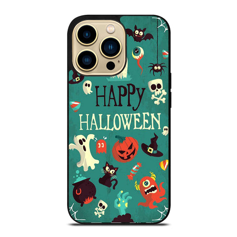 Happy Halloween Pumpkin Collage iPhone 14 Pro Max Case