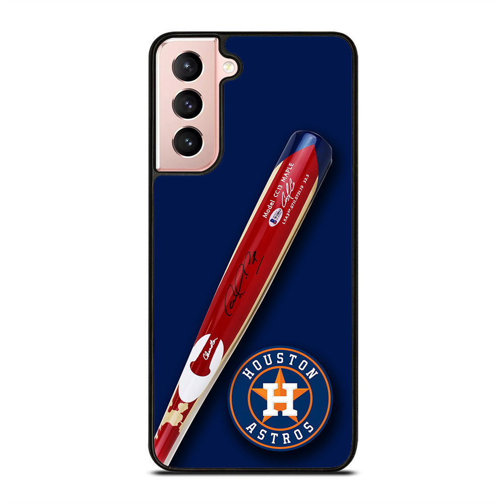 Houston Astros Correa's Stick Signed Samsung Galaxy S21 5G Case