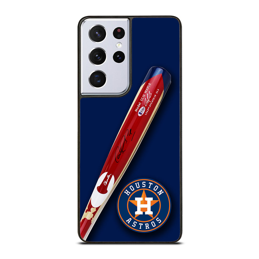 Houston Astros Correa's Stick Signed Samsung Galaxy S21 Ultra 5G Case