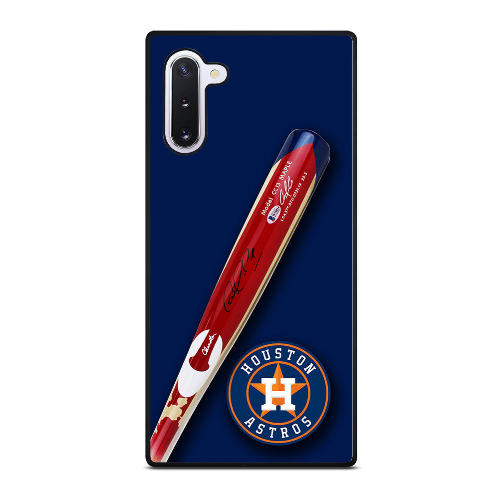 Houston Astros Correa's Stick Signed Samsung Galaxy Note 10 Case