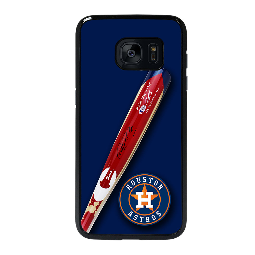 Houston Astros Correa's Stick Signed Samsung Galaxy S7 Edge Case