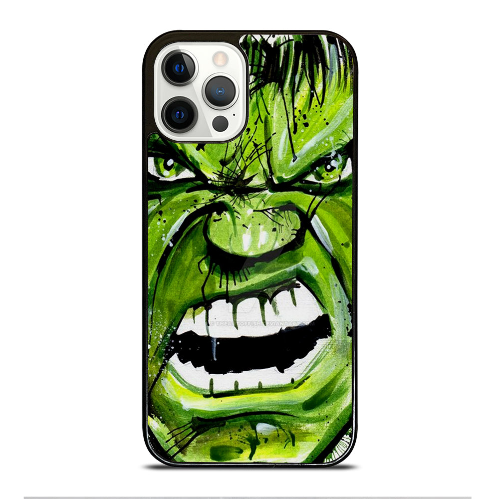 Hulk Comic Face iPhone 12 Pro Case