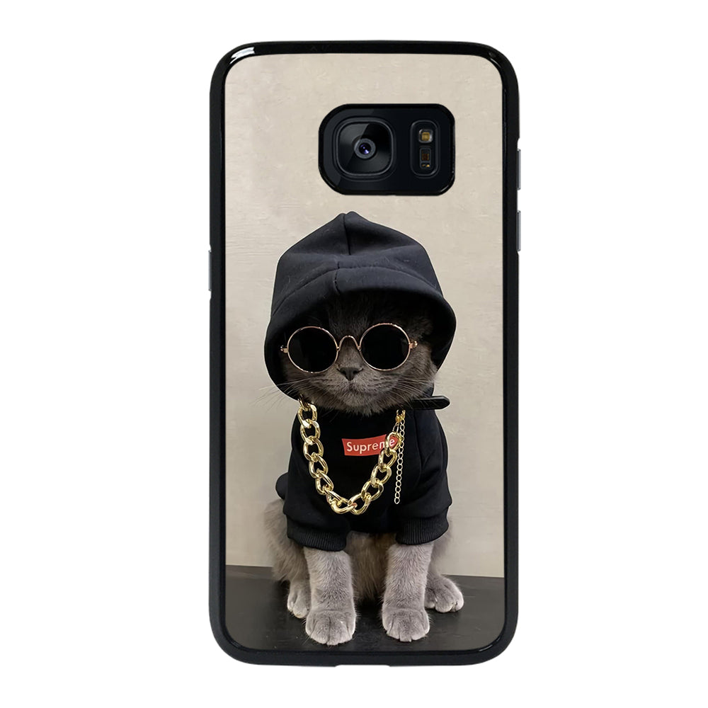 Hype Beast Cat Samsung Galaxy S7 Edge Case