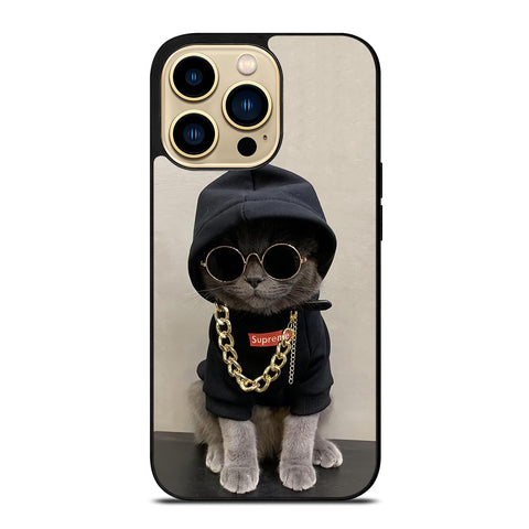 Hype Beast Cat iPhone 14 Pro Max Case