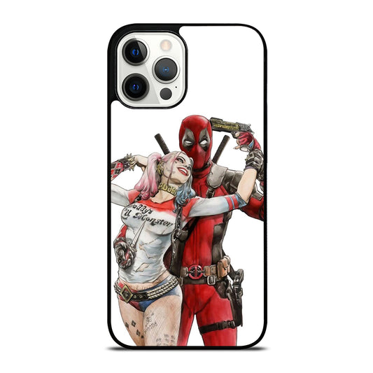 Iconic Deadpool & Harley Quinn iPhone 12 Pro Max Case