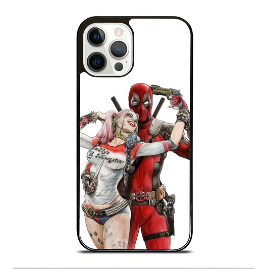 Iconic Deadpool & Harley Quinn iPhone 12 Pro Case