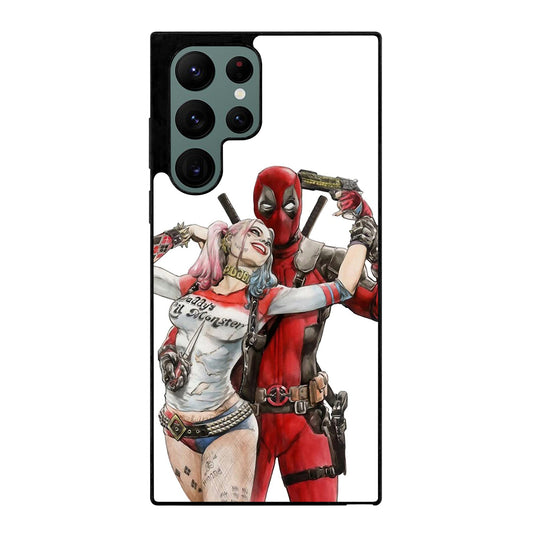 Iconic Deadpool & Harley Quinn Samsung Galaxy S22 Ultra 5G Case