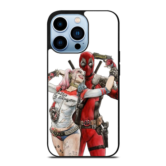 Iconic Deadpool & Harley Quinn iPhone 13 Pro Max Case