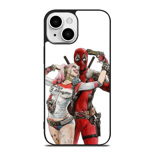 Iconic Deadpool & Harley Quinn iPhone 13 Mini Case