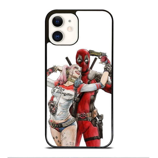 Iconic Deadpool & Harley Quinn iPhone 12 Case