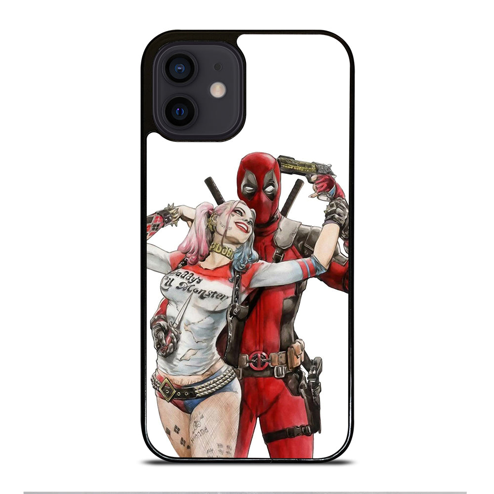 Iconic Deadpool & Harley Quinn iPhone 12 Mini Case