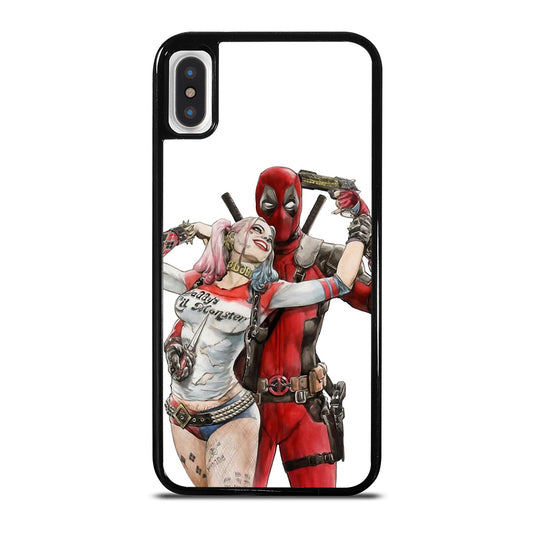 Iconic Deadpool & Harley Quinn iPhone X / XS Case