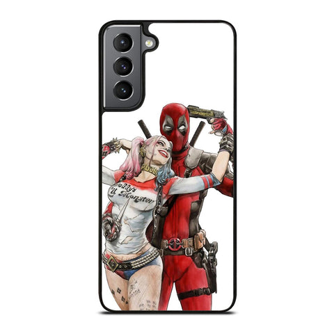 Iconic Deadpool & Harley Quinn Samsung Galaxy S21 Plus 5G Case