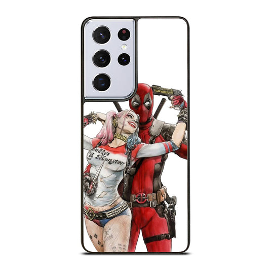 Iconic Deadpool & Harley Quinn Samsung Galaxy S21 Ultra 5G Case