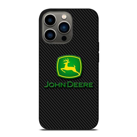 John Deere Carbon Motif Wallpaper iPhone 13 Pro Case