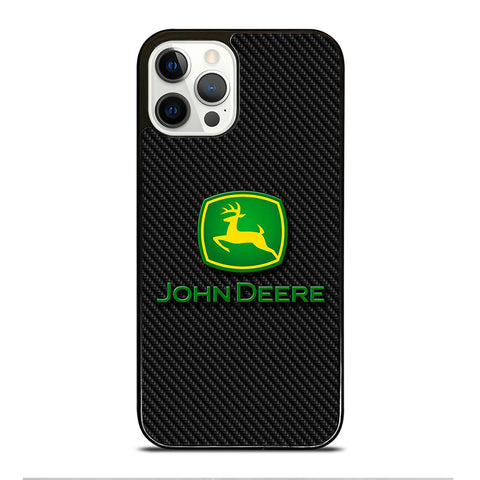 John Deere Carbon Motif Wallpaper iPhone 12 Pro Case
