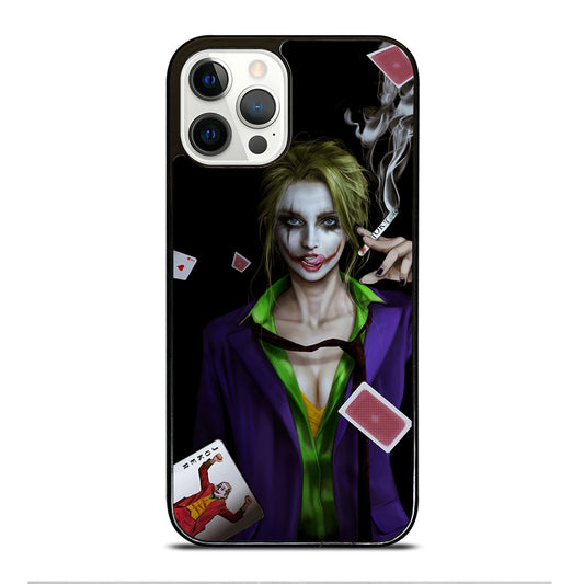 Joker Girl Smoking iPhone 12 Pro Case
