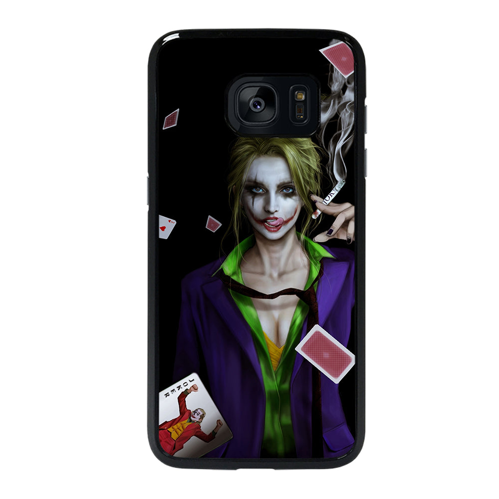 Joker Girl Smoking Samsung Galaxy S7 Edge Case