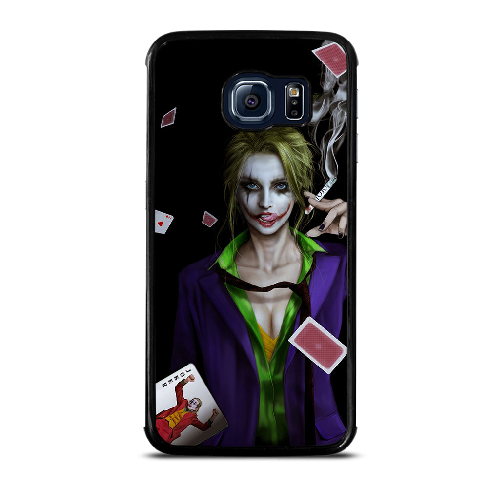 Joker Girl Smoking Samsung Galaxy S6 Edge Case