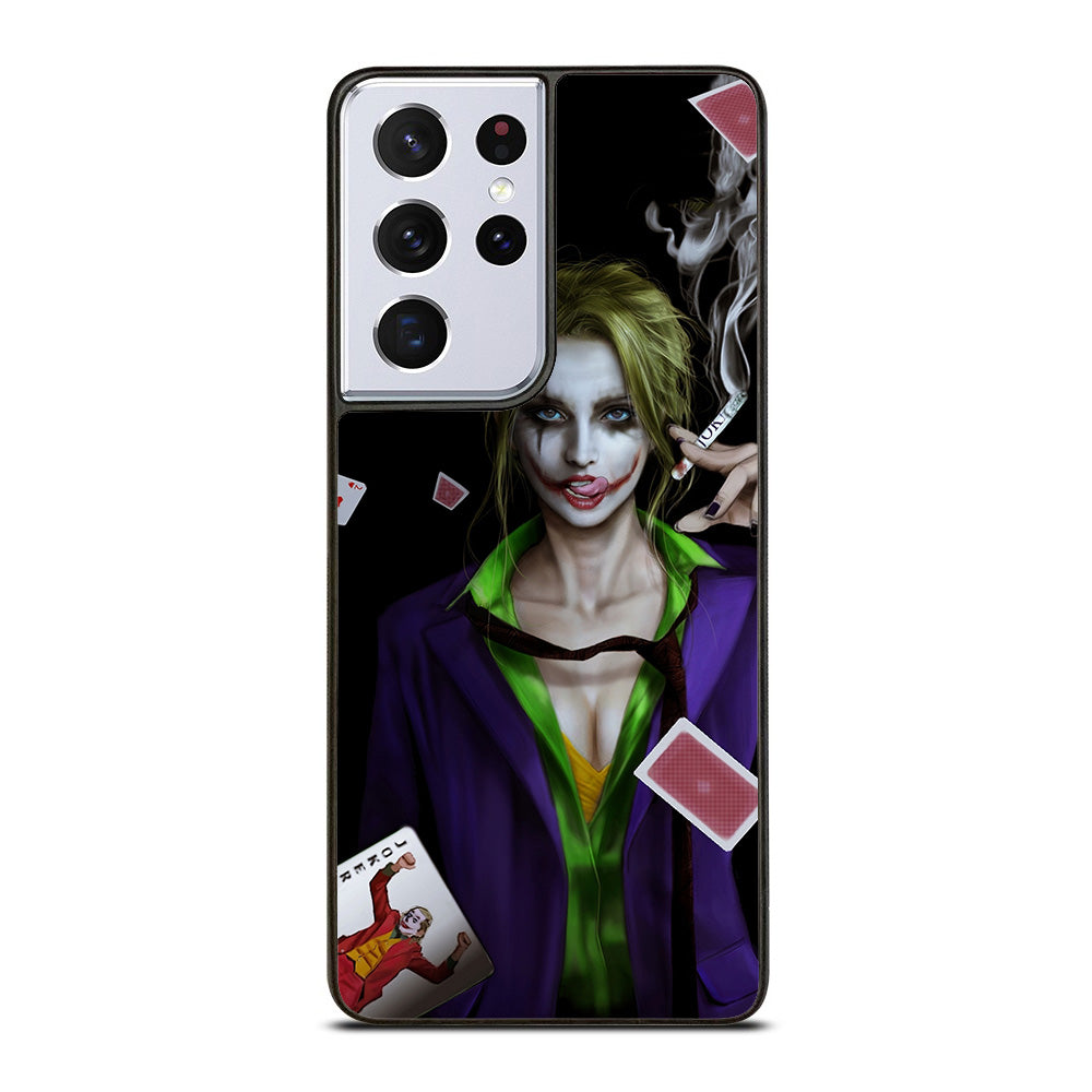 Joker Girl Smoking Samsung Galaxy S21 Ultra 5G Case