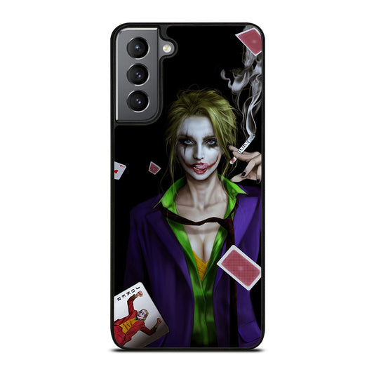 Joker Girl Smoking Samsung Galaxy S21 Plus 5G Case