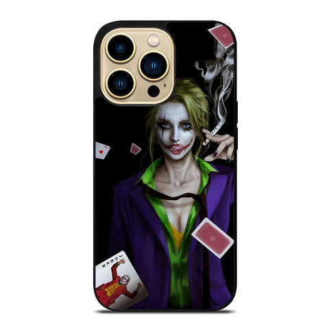 Joker Girl Smoking iPhone 14 Pro Max Case