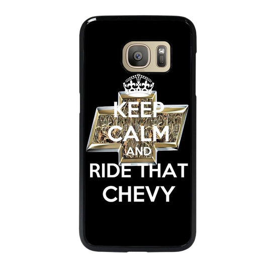 KEEP CALM AND RIDE THAT CHEVY Samsung Galaxy S7 Case