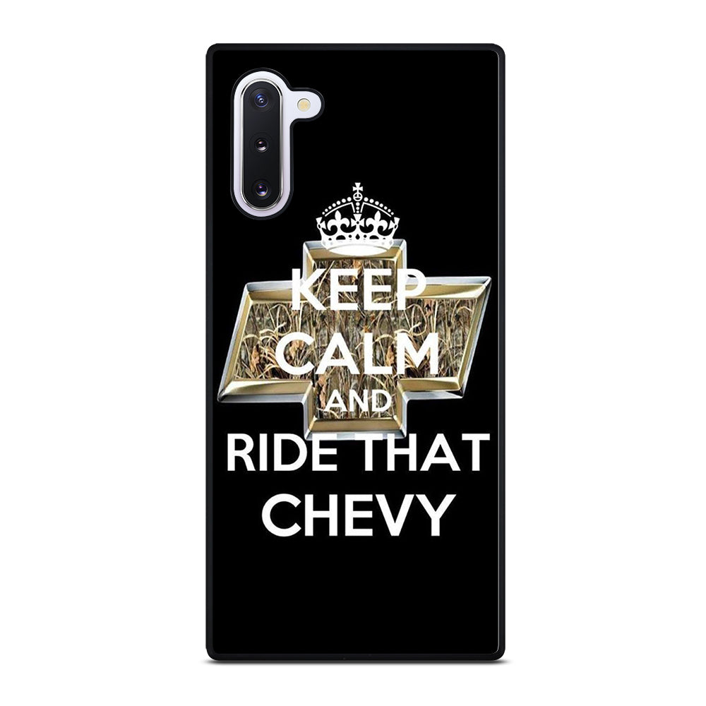 KEEP CALM AND RIDE THAT CHEVY Samsung Galaxy Note 10 Case