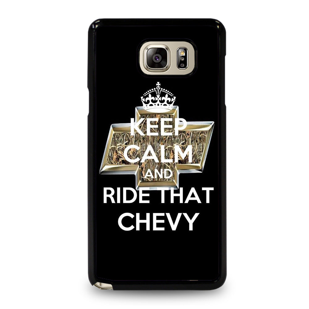 KEEP CALM AND RIDE THAT CHEVY Samsung Galaxy Note 5 Case