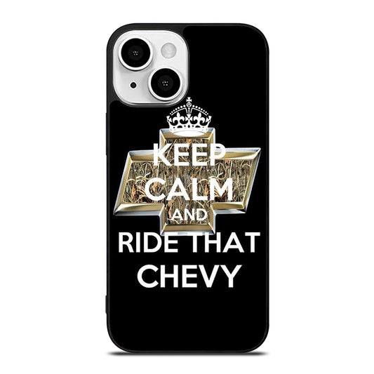 KEEP CALM AND RIDE THAT CHEVY iPhone 13 Mini Case