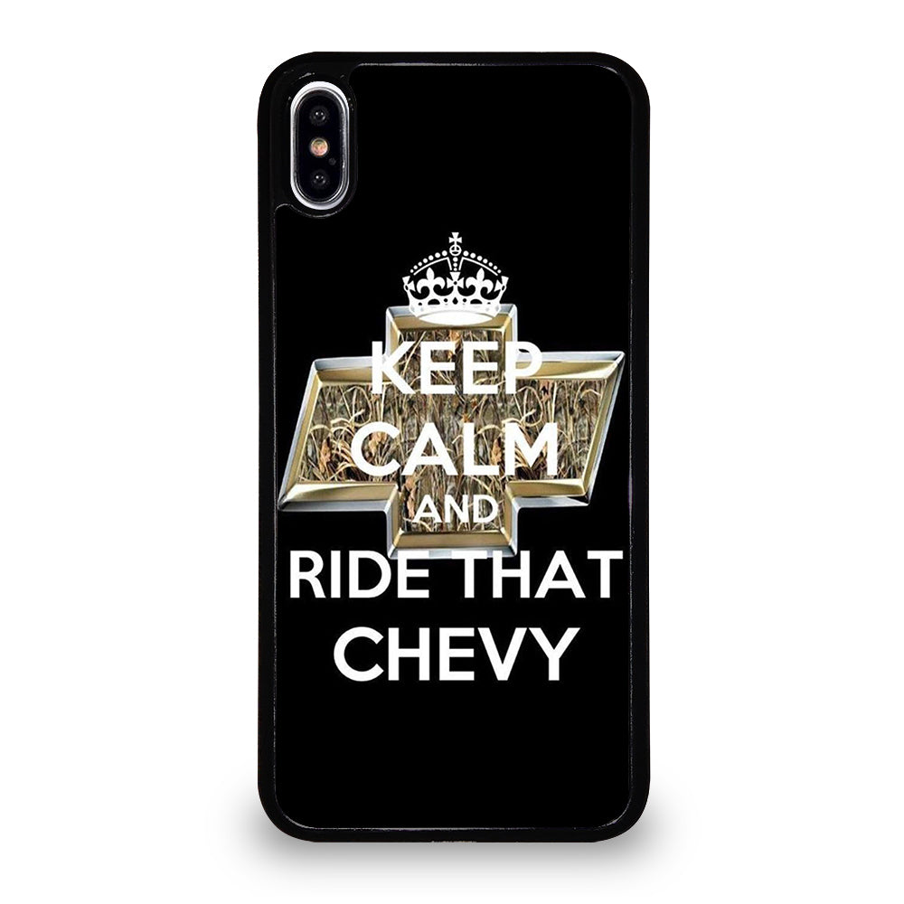 KEEP CALM AND RIDE THAT CHEVY iPhone XS Max Case