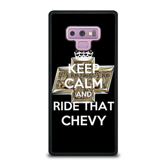 KEEP CALM AND RIDE THAT CHEVY Samsung Galaxy Note 9 Case