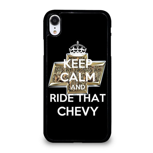 KEEP CALM AND RIDE THAT CHEVY iPhone XR Case