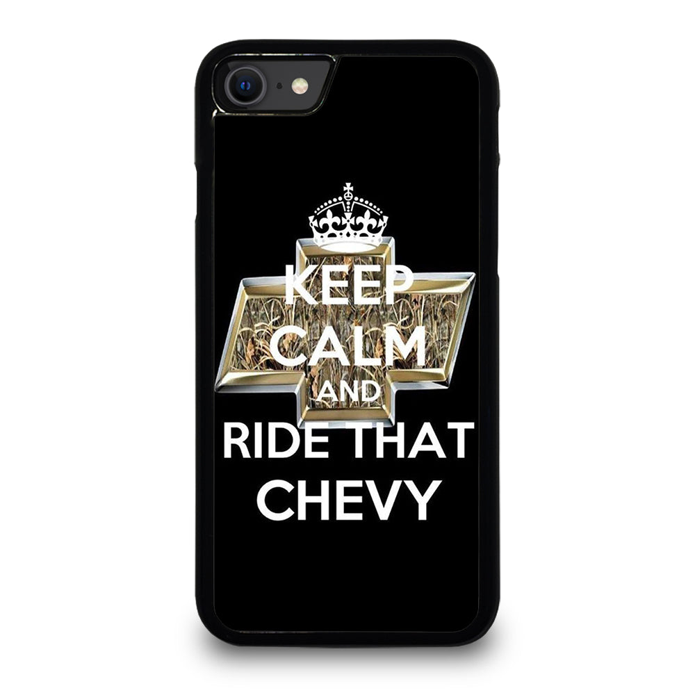 KEEP CALM AND RIDE THAT CHEVY iPhone SE 2020 Case
