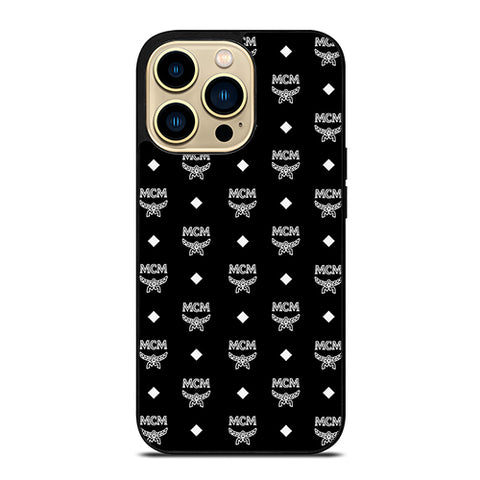 MCM Worldwide Black Wallpaper iPhone 14 Pro Max Case