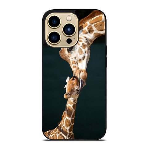 MOM TOUCHES BABY GIRAFFE iPhone 14 Pro Max Case