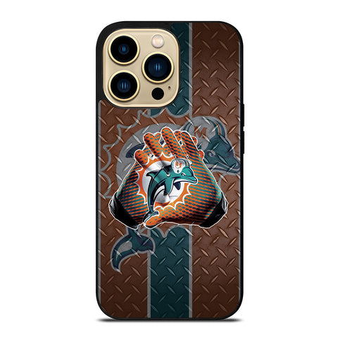 Miami Dolphins Football Gloves iPhone 14 Pro Max Case