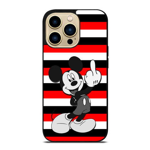 Mickey Mouse Middle Finger iPhone 14 Pro Max Case