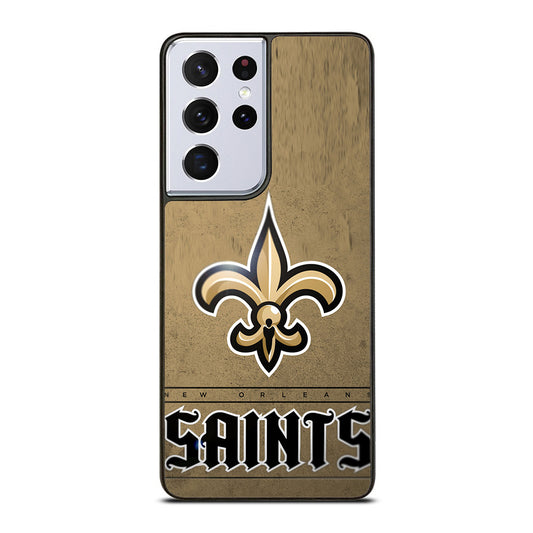 NEW ORLEANS SAINTS LOGO AND BACKGROUND Samsung Galaxy S21 Ultra 5G Case