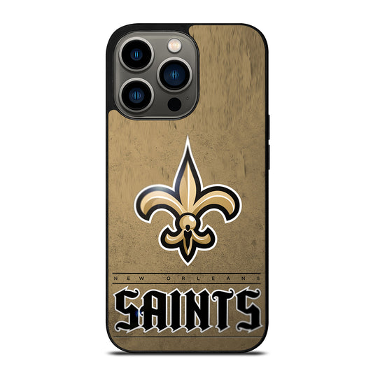 NEW ORLEANS SAINTS LOGO AND BACKGROUND iPhone 13 Pro Case