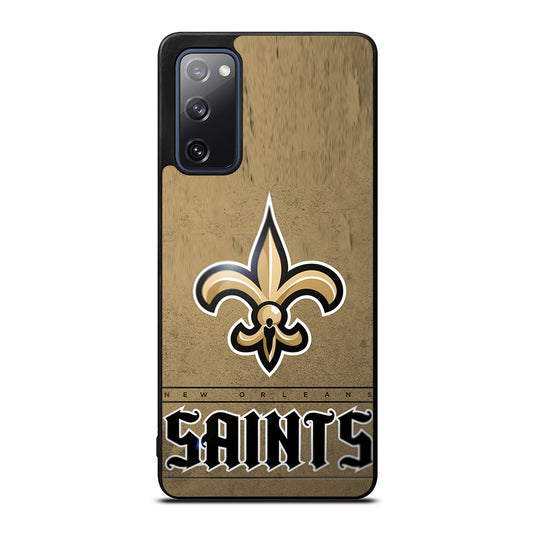 NEW ORLEANS SAINTS LOGO AND BACKGROUND Samsung Galaxy S20 FE 5G Case