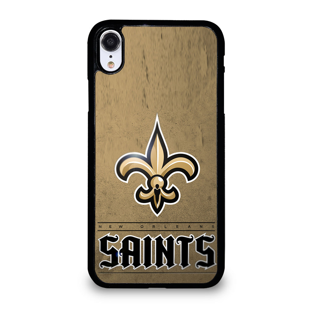 NEW ORLEANS SAINTS LOGO AND BACKGROUND iPhone XR Case