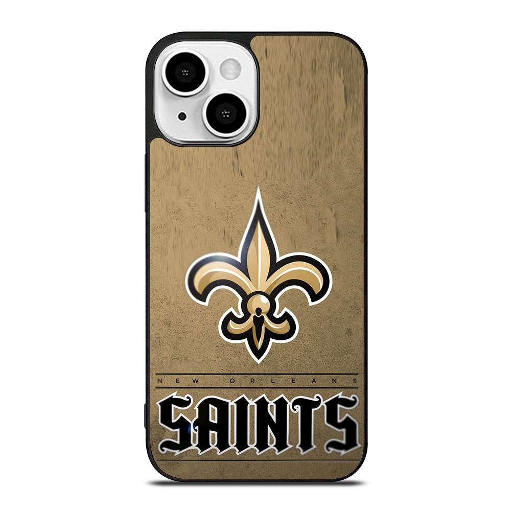 NEW ORLEANS SAINTS LOGO AND BACKGROUND iPhone 13 Mini Case