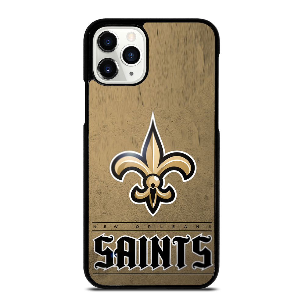 NEW ORLEANS SAINTS LOGO AND BACKGROUND iPhone 11 Pro Case