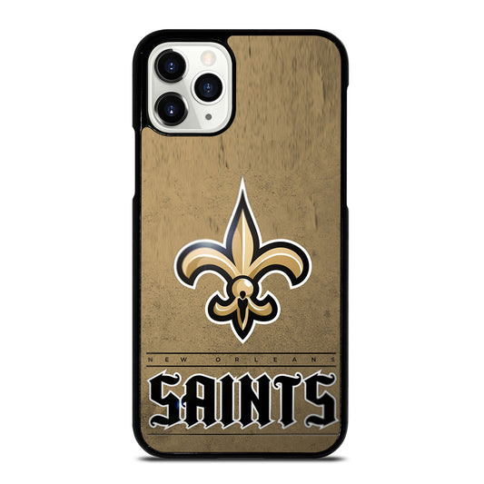 NEW ORLEANS SAINTS LOGO AND BACKGROUND iPhone 11 Pro Case