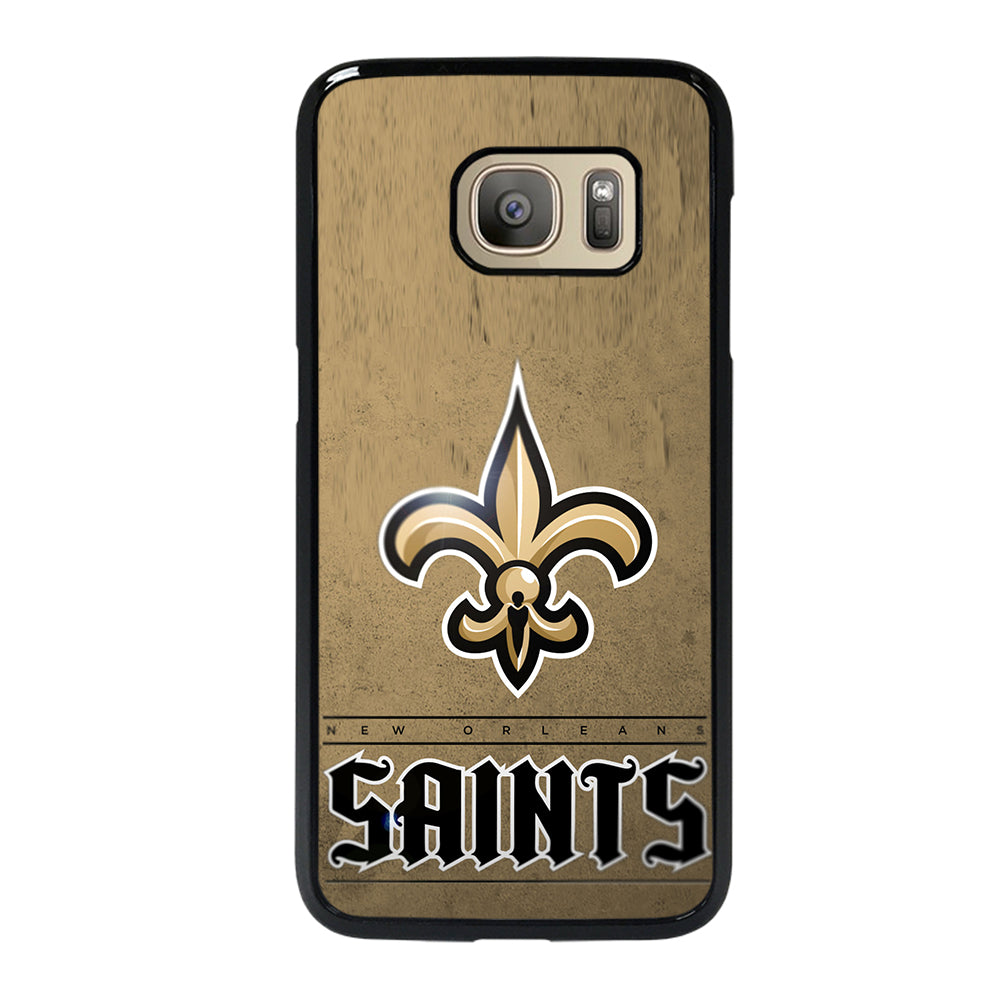 NEW ORLEANS SAINTS LOGO AND BACKGROUND Samsung Galaxy S7 Case