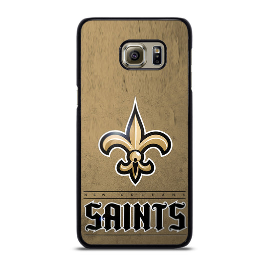 NEW ORLEANS SAINTS LOGO AND BACKGROUND Samsung Galaxy S6 Edge Plus Case