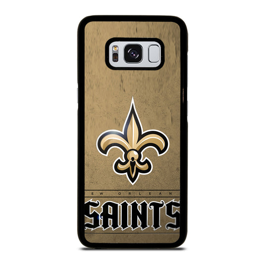 NEW ORLEANS SAINTS LOGO AND BACKGROUND Samsung Galaxy S8 Case